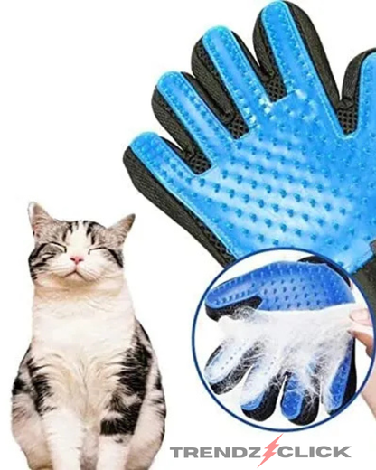 GUANTE MASAJEADOR QUITA PELOS PARA GATOS Y PERROS